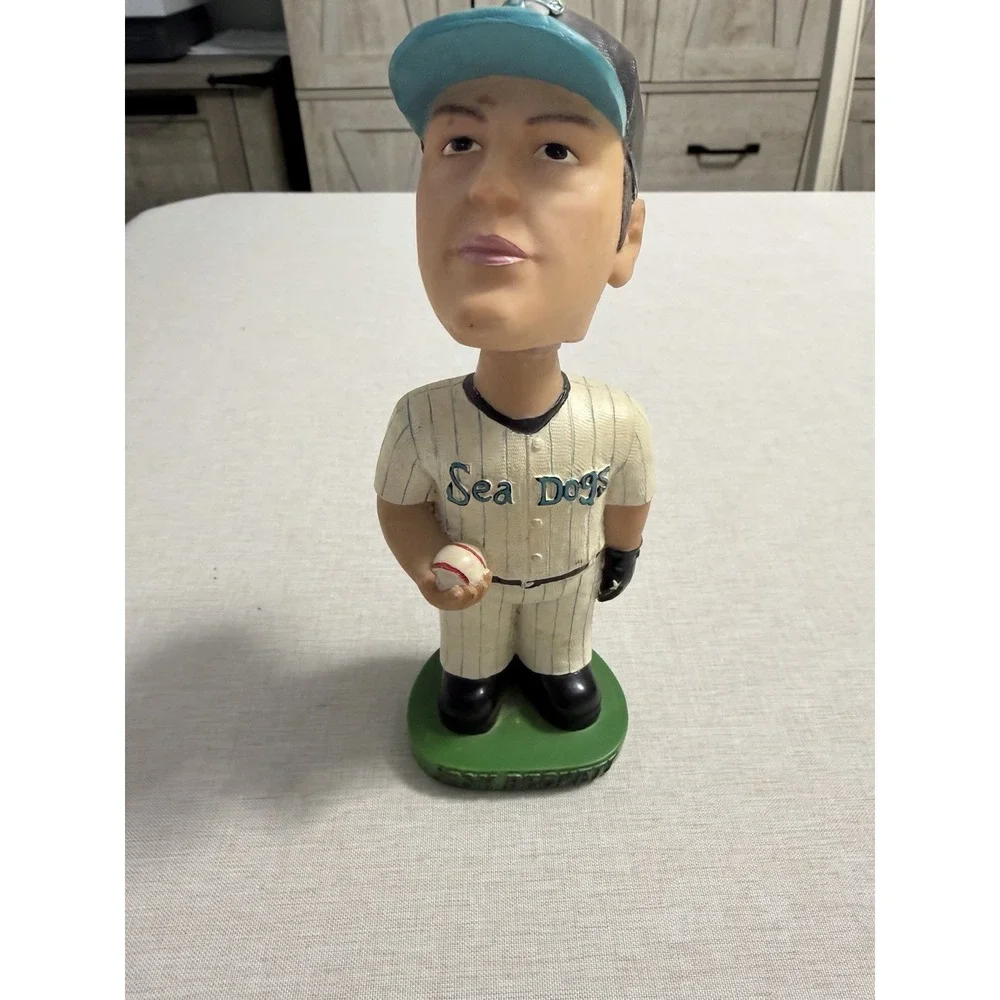Josh Beckett Bobblehead Portland Sea Dogs MLBPA‎ 2001 + 2018 Program Signed